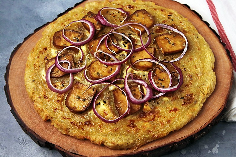 Vegane Kartoffelpizza