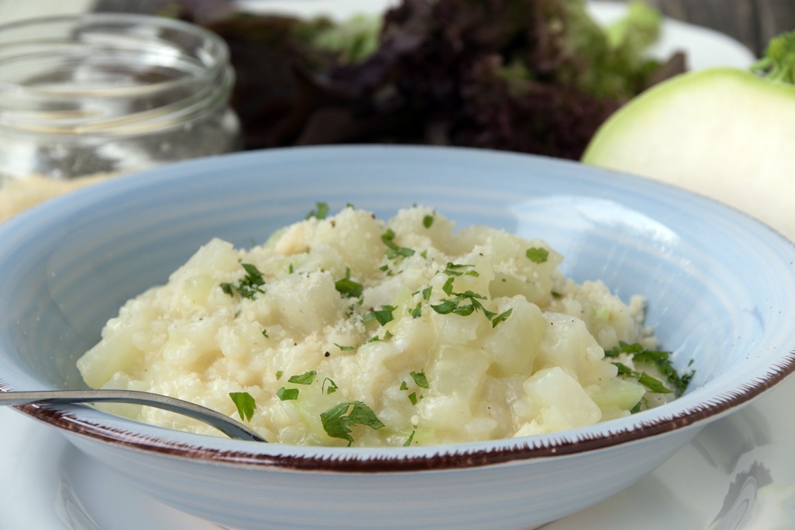 Italienischer Kohlrabi-Risotto