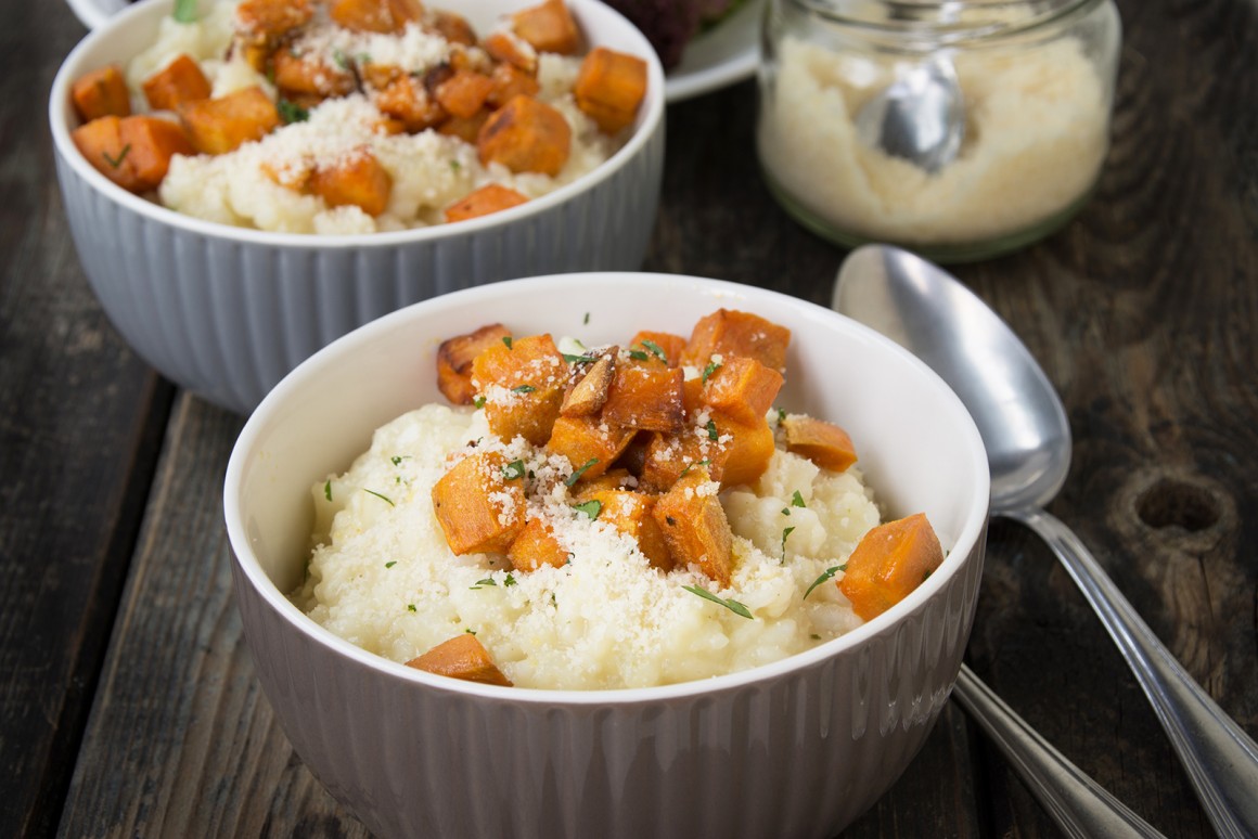 Risotto mit gebackenem Kürbis