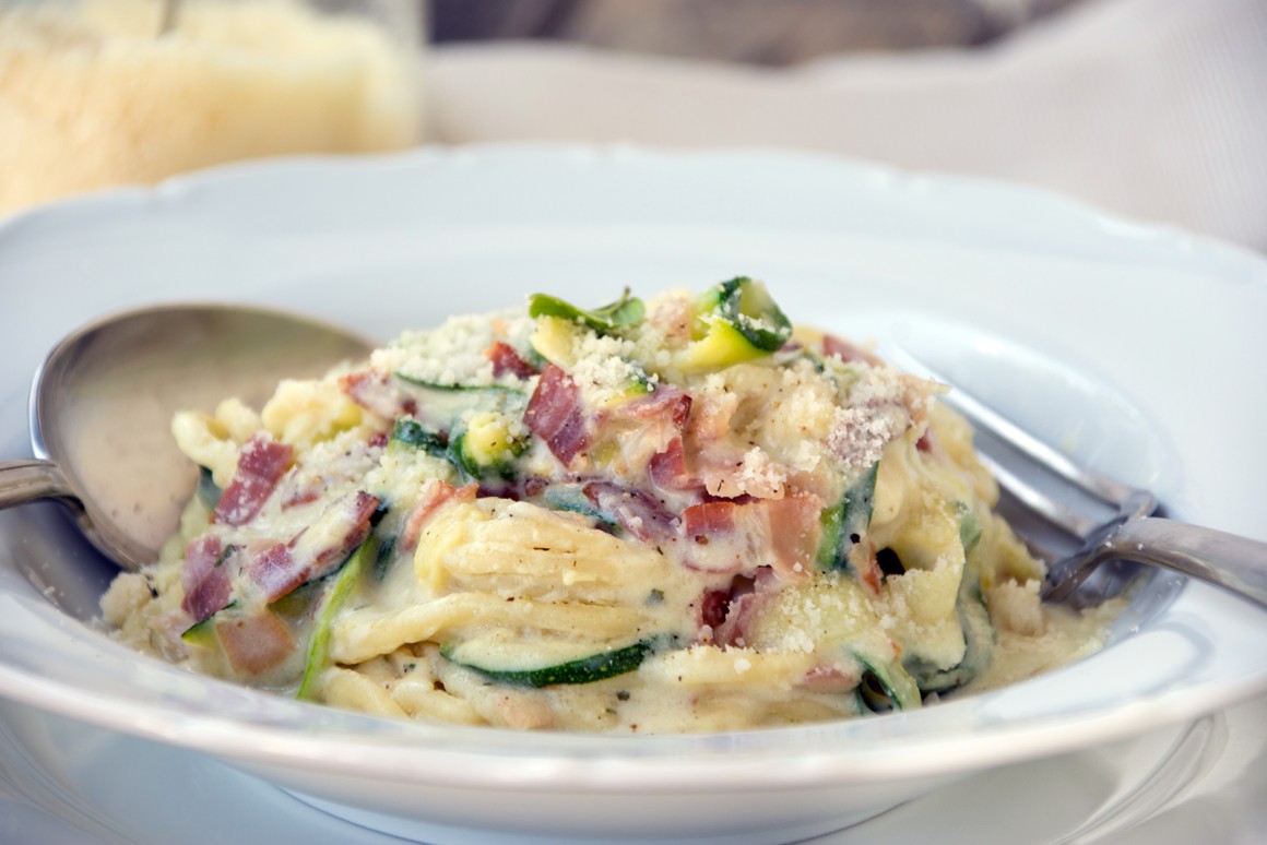 Zucchini-Carbonara