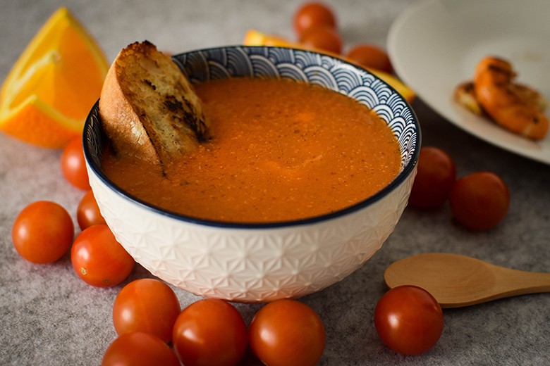 Exotische Tomatensuppe