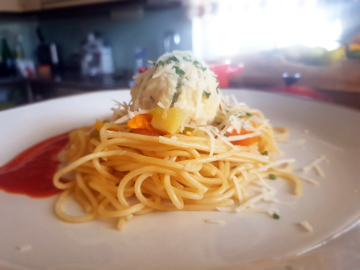 Spaghetti mit Gemüse