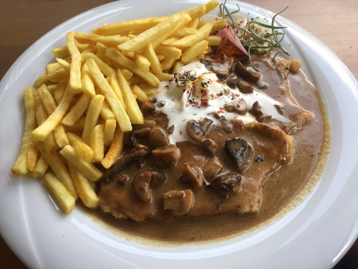 Klassisches Jägerschnitzel