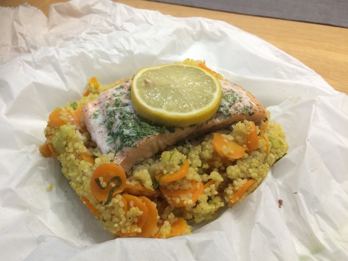 Couscous mit Lachs