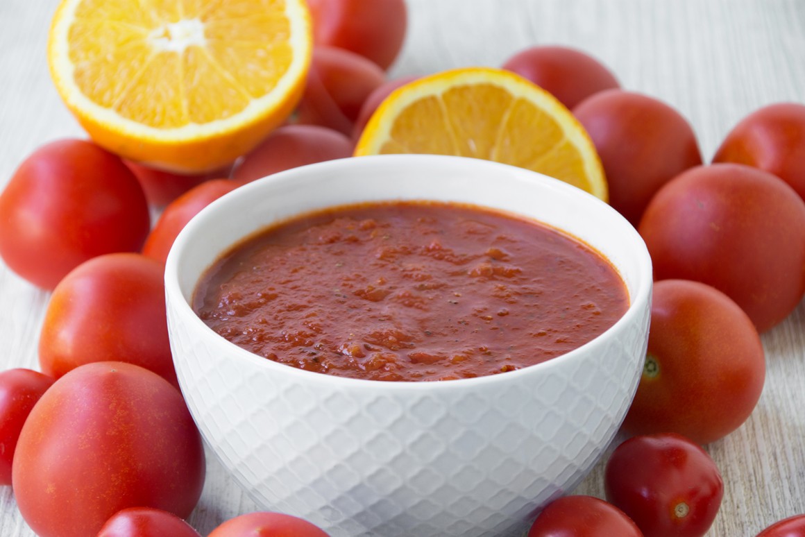 Tomaten-Orangen-Suppe