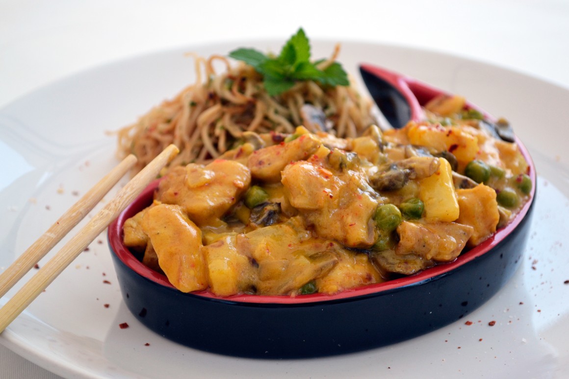 Putencurry aus dem Ofen
