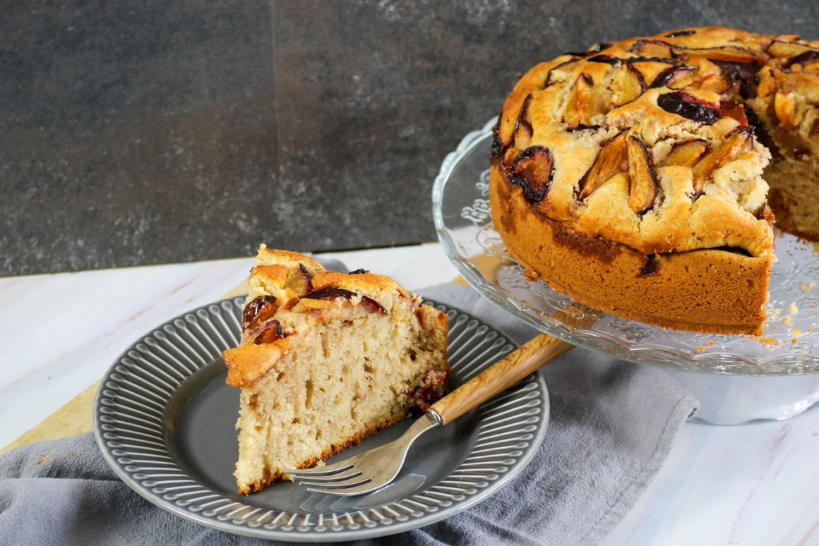 Pflaumenkuchen mit Karamell