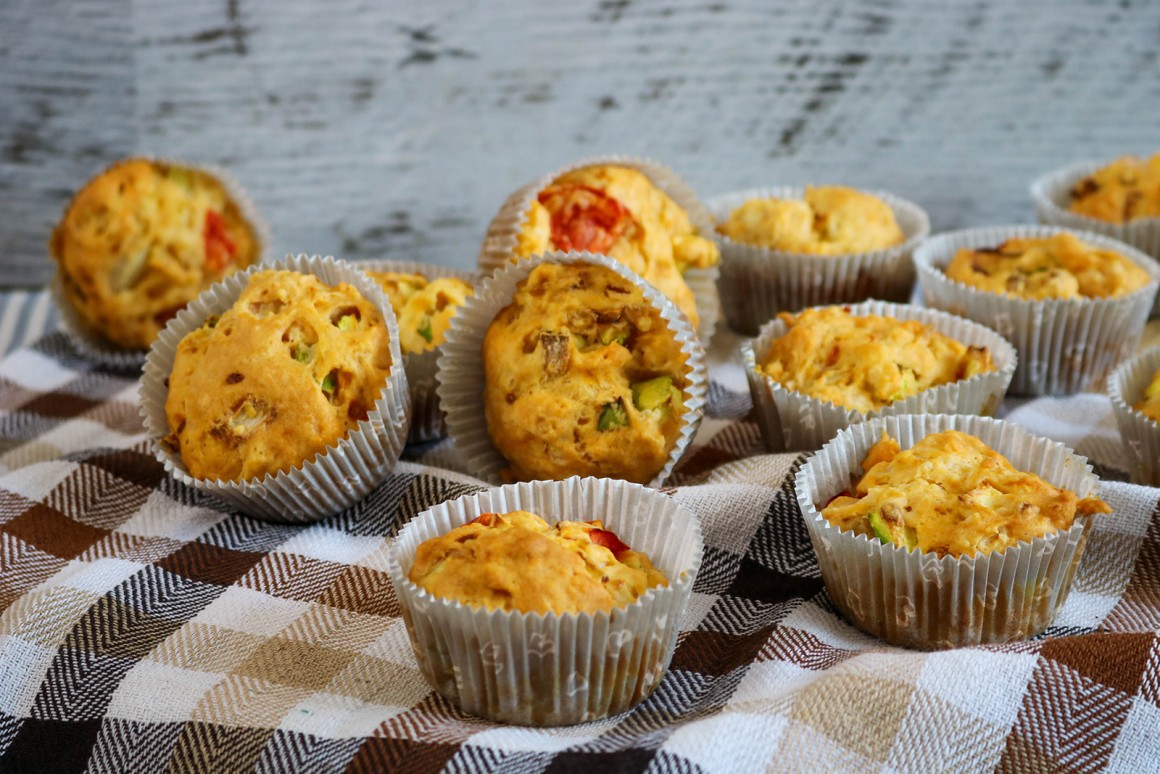 Pikante Gemüsemuffins - Rezept