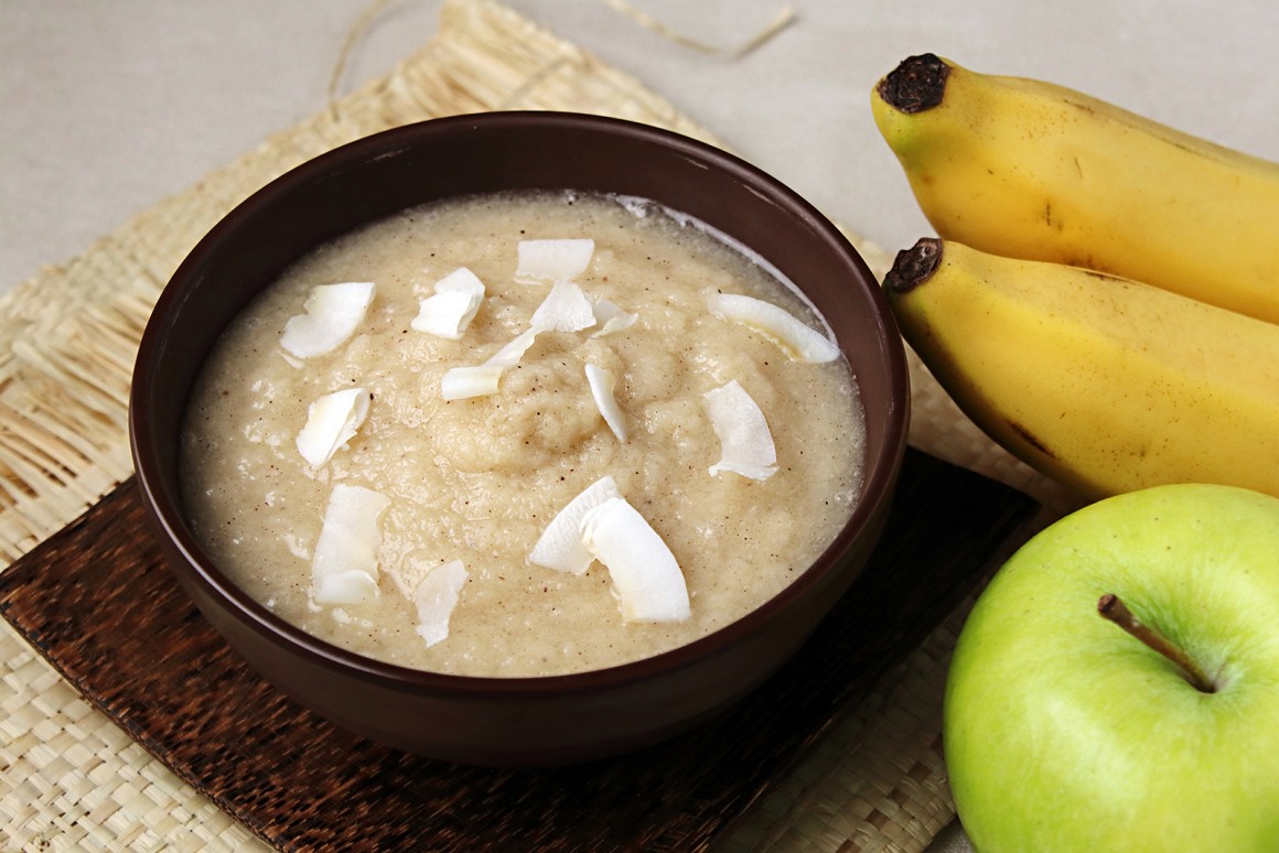 Apfel-Banane-Kokos-Brei - Rezept