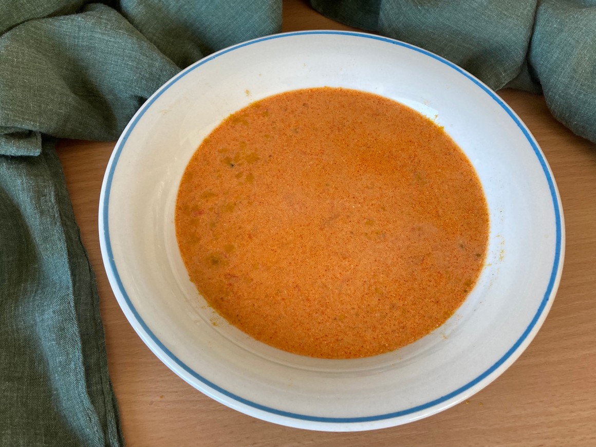 Paprika-Curry-Suppe