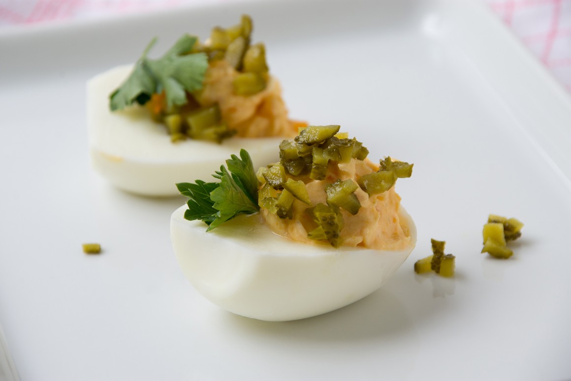 Gefüllte Eier mit Frischkäse