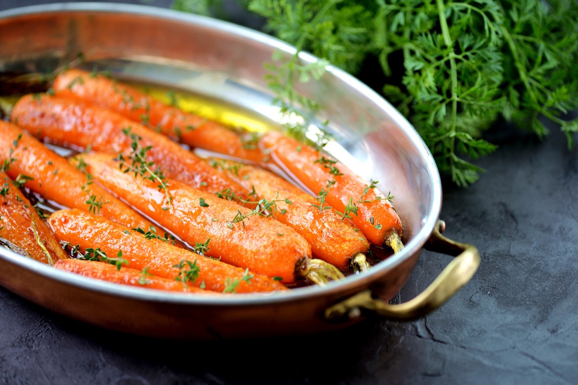 Gebackene Honig-Möhren - Rezept