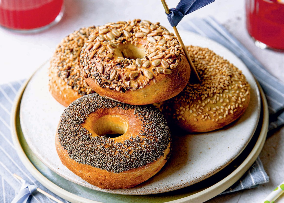 Kernige Bagels - Rezept