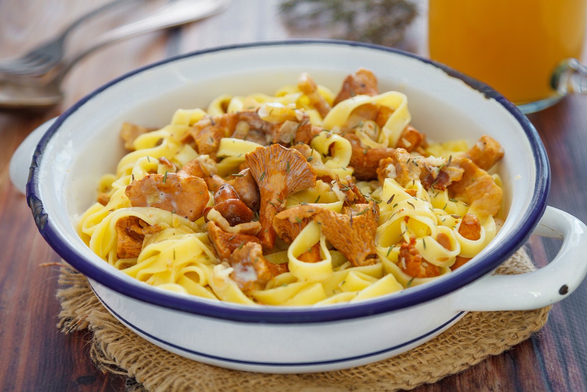 Tagliatelle mit Pfifferlingen