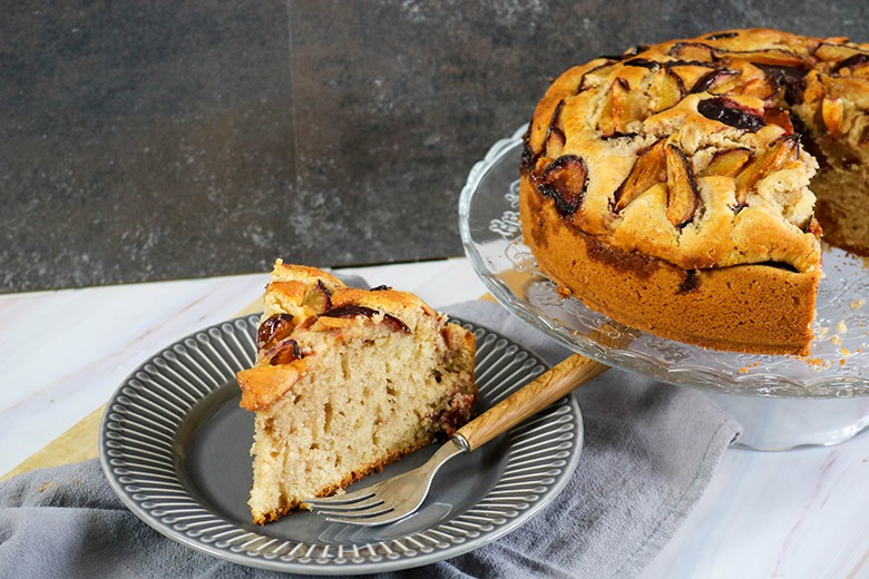 Pflaumenkuchen mit Karamell