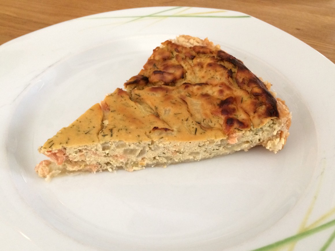 Blätterteig-Quiche mit Räucherlachs und Fenchel