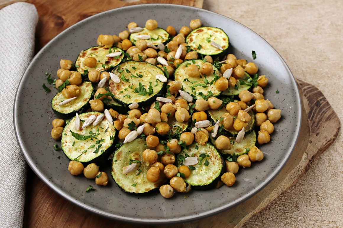 Schnelle Zucchinipfanne
