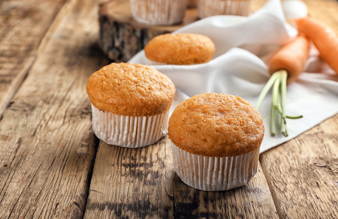 Karotten-Muffins mit Orange