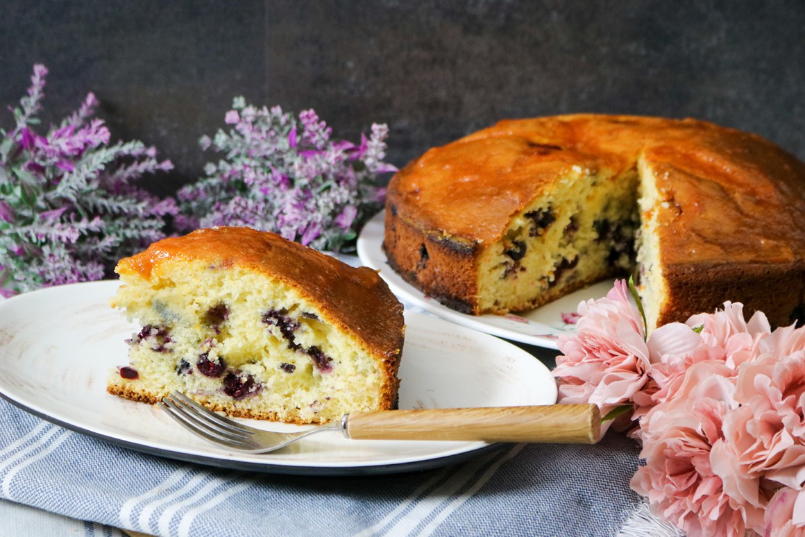 Schneller Blaubeerkuchen