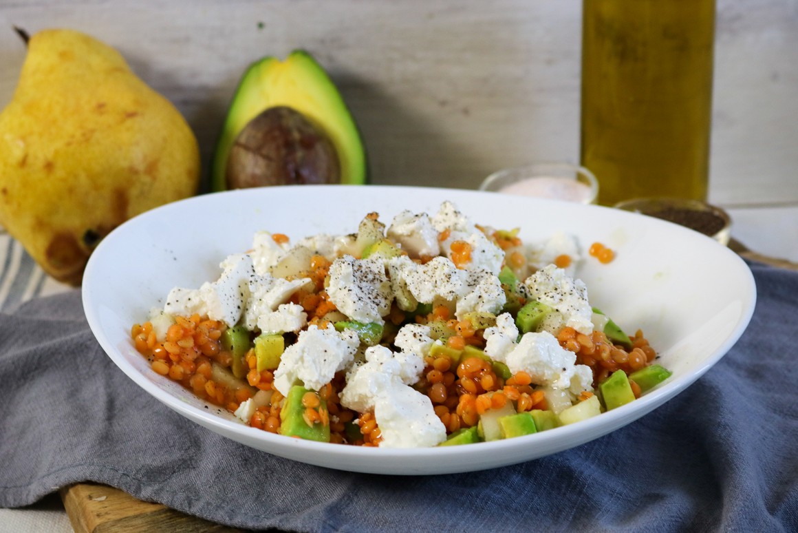 Avocadosalat mit Feta - Rezept