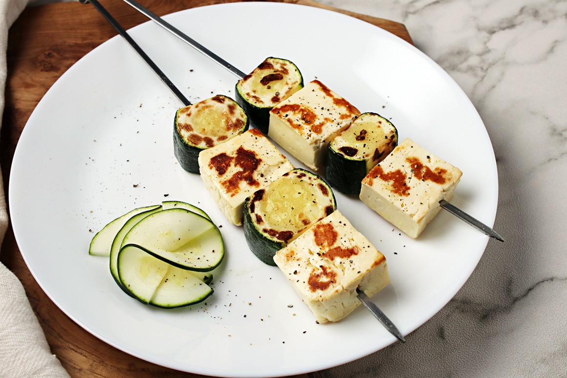 Halloumi-Zucchini-Spieße