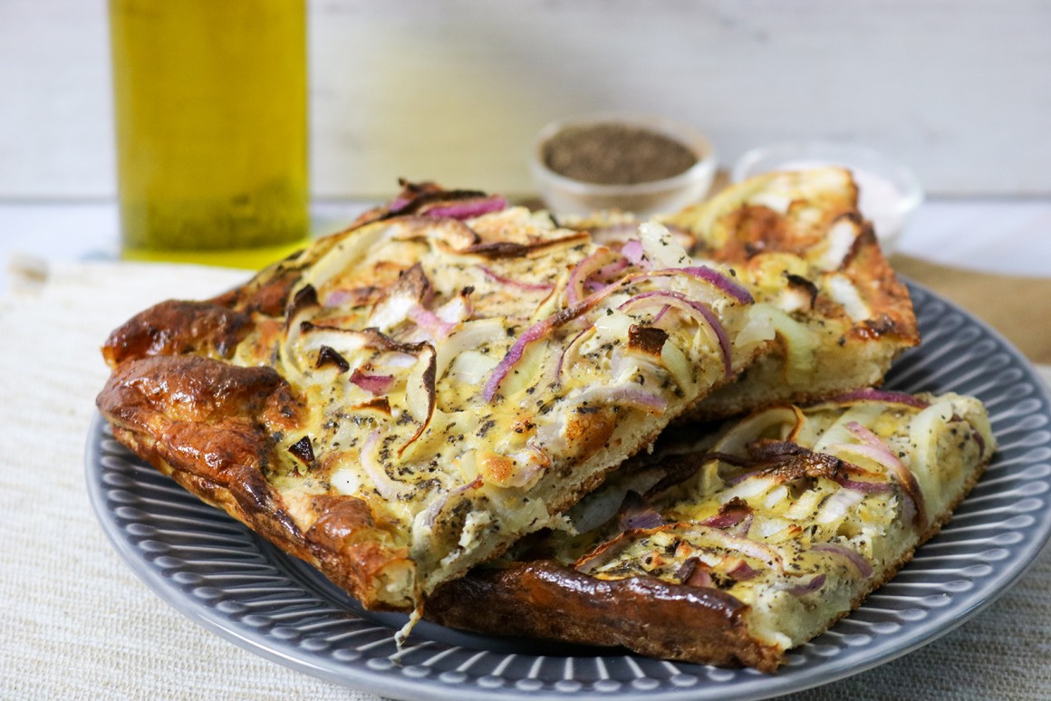 Zwiebelkuchen ohne Speck