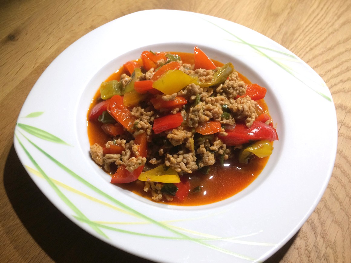 Paprika-Hackpfanne