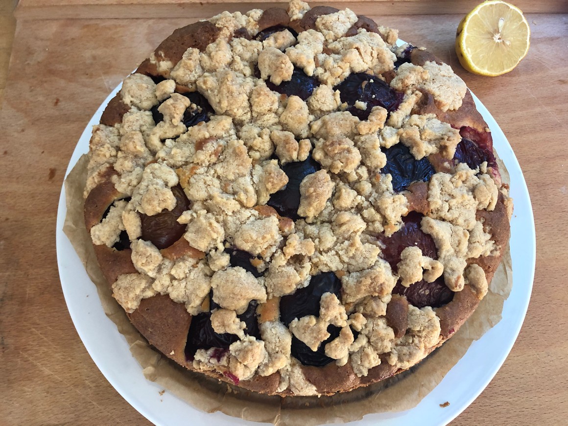 Pflaumenkuchen mit Streusel