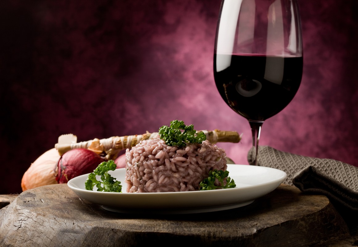 Risotto mit Rotwein - Rezept