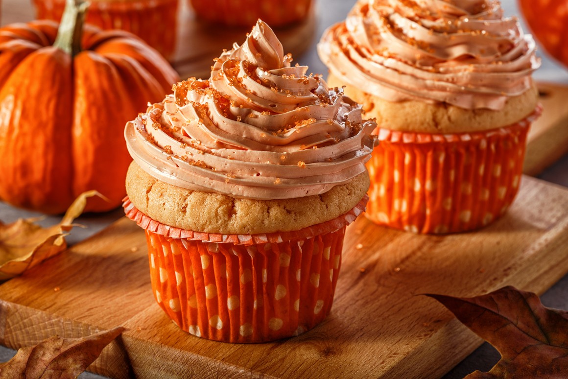 Kürbis-Zimt-Cupcakes