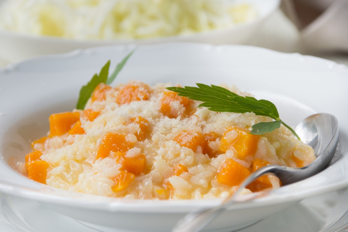Einfacher Kürbisrisotto