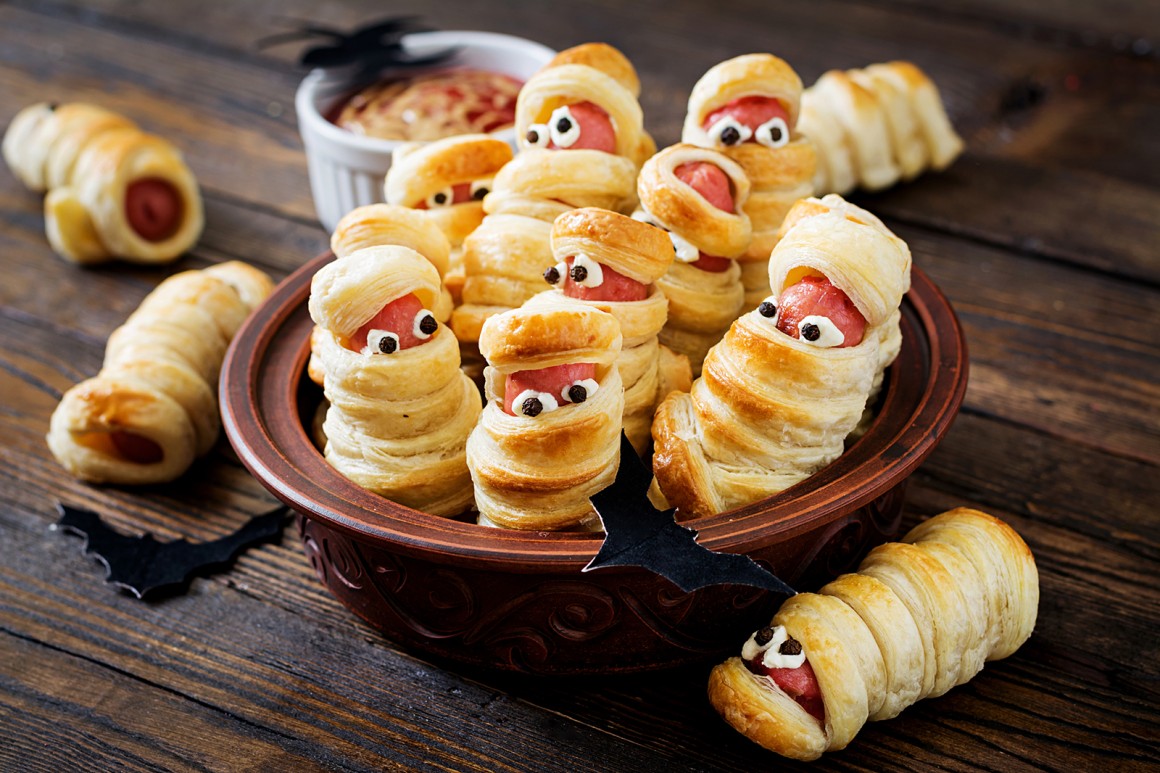 Unheimliche Würstchen-Mumien