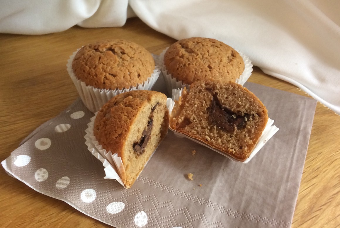 Erdnussbutter Muffins
