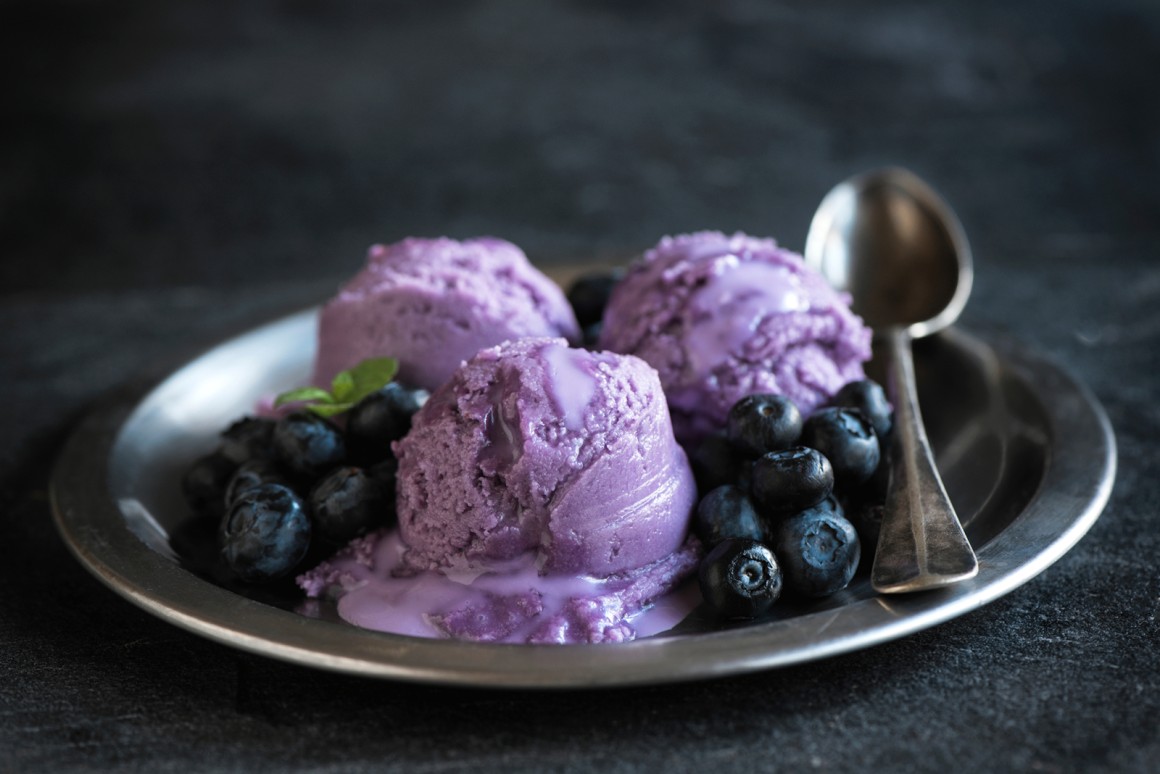Veganes Blaubeereis