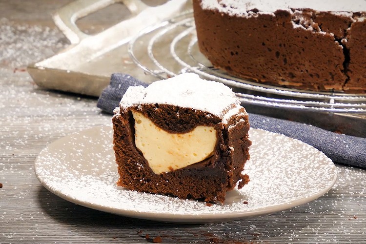 Schokokuchen mit Cheesecakefüllung