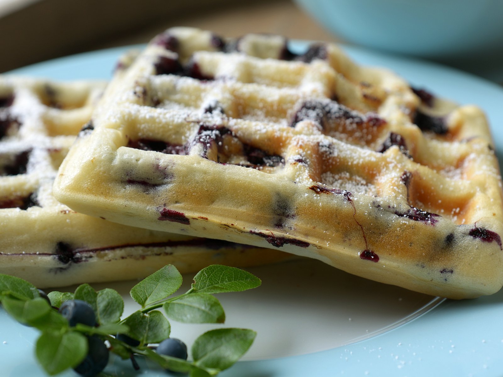 Blaubeerwaffeln - Rezept