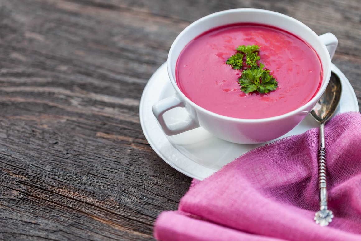 Rote Rüben Suppe mit Ingwer