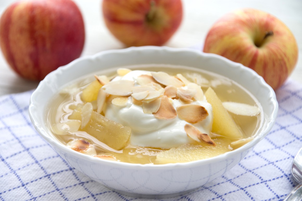 Apfelkompott mit Joghurt - Rezept