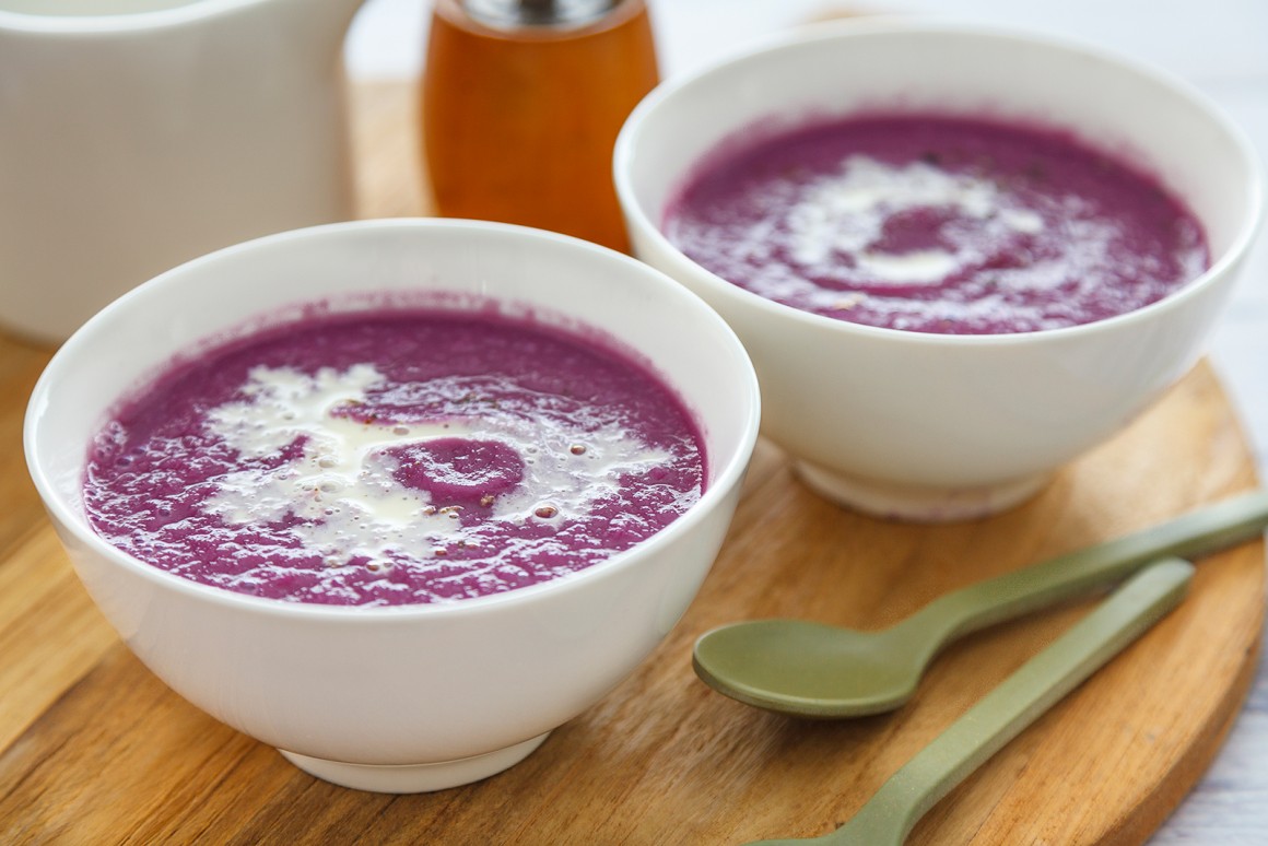 Einfache Rotkohlsuppe