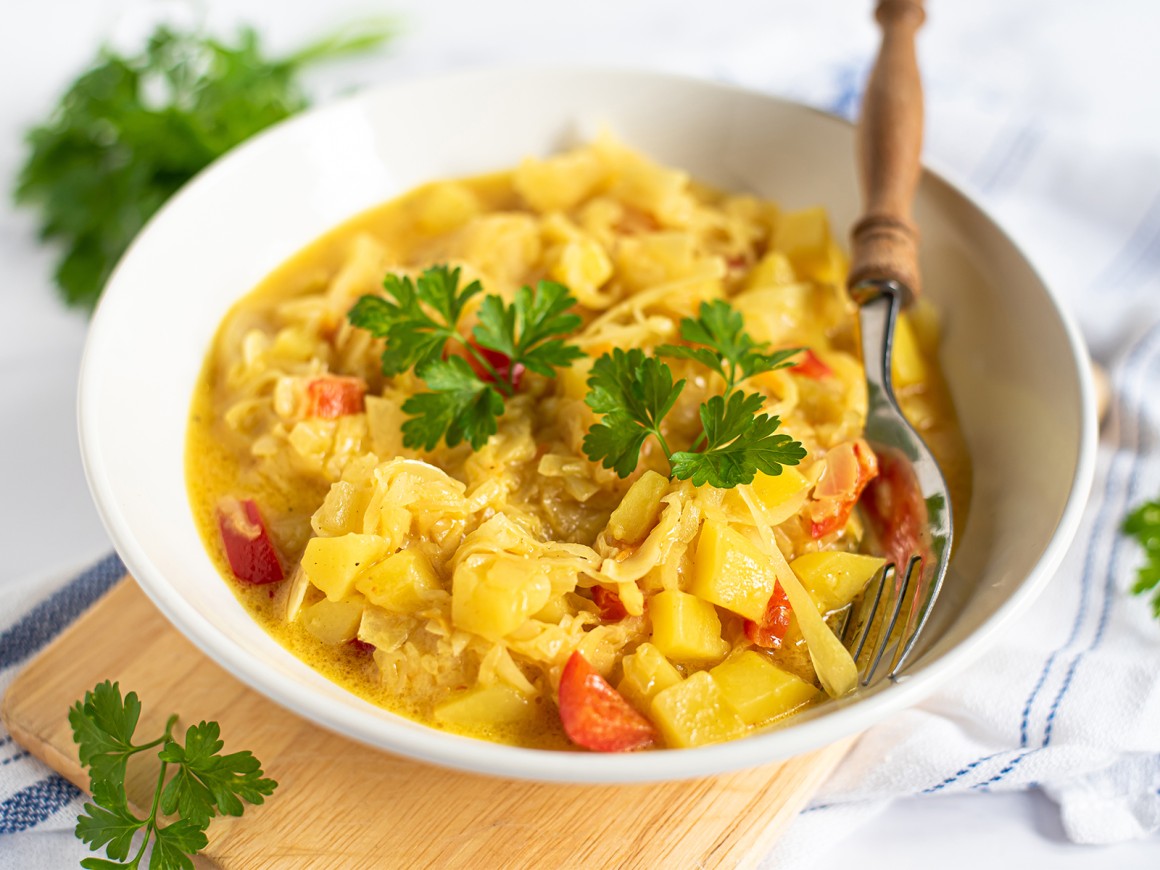 Curry-Kraut-Eintopf
