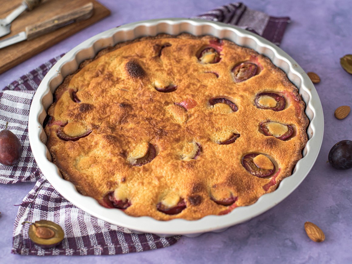 Pflaumenkuchen mit Schmand - Rezept