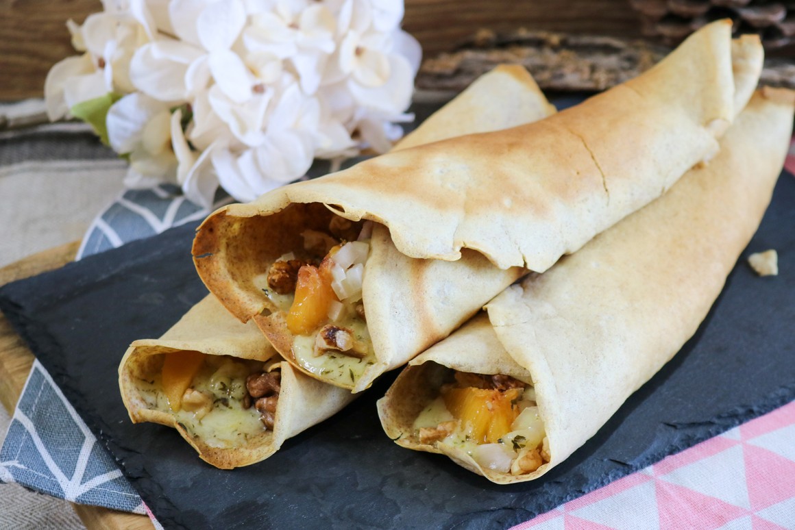 Crêpes mit Dinkelmehl