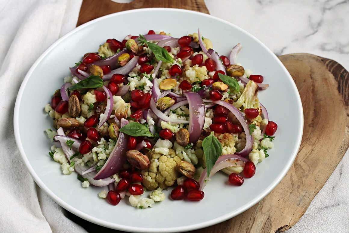 Blumenkohlsalat mit Granatapfel - Rezept