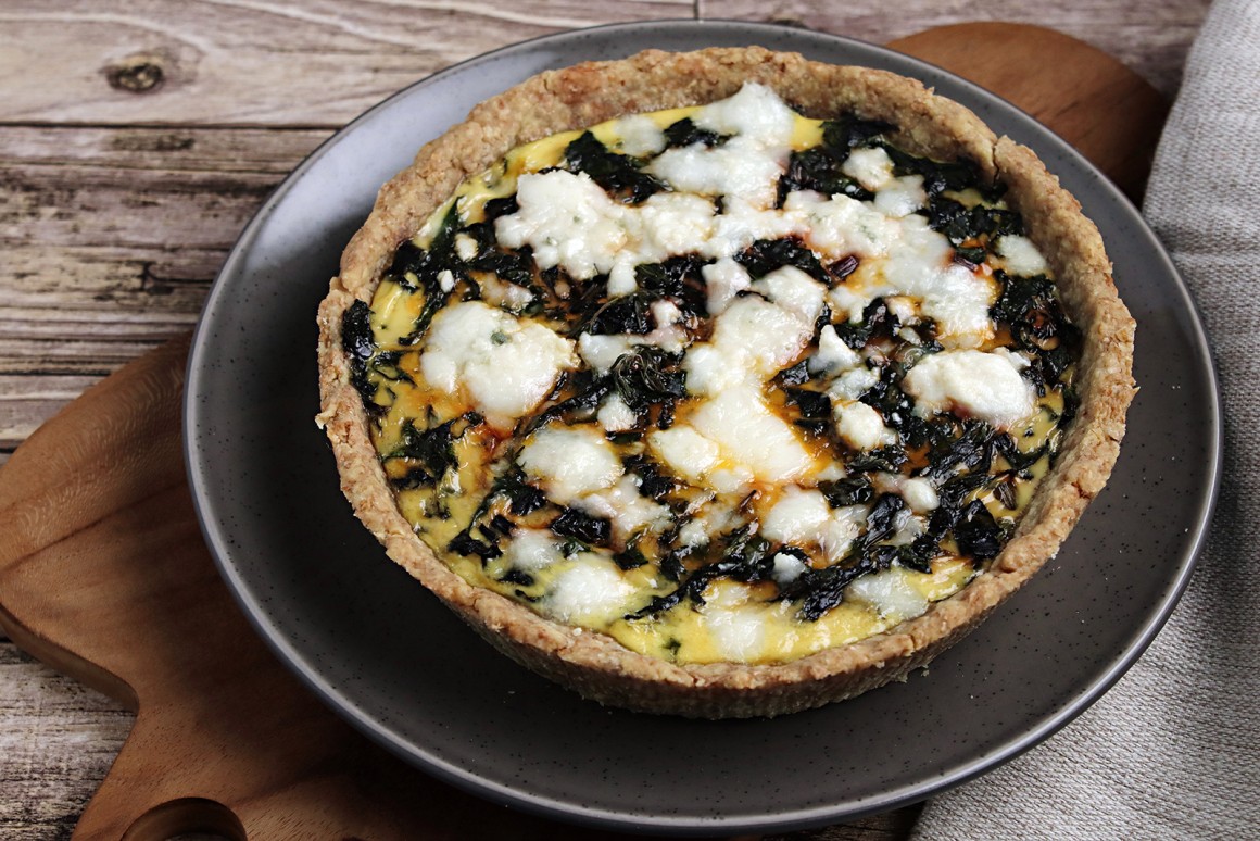 Mangold-Quiche mit Feta - Rezept