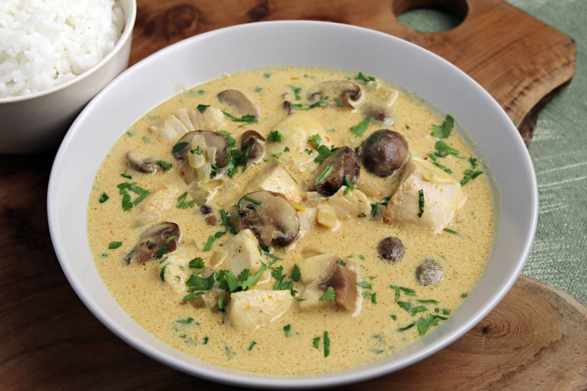 Fischcurry mit Koriander