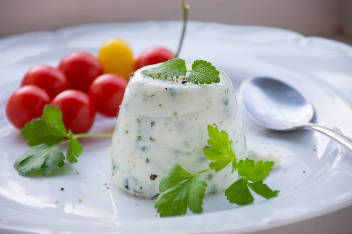 Kräuter-Panna Cotta