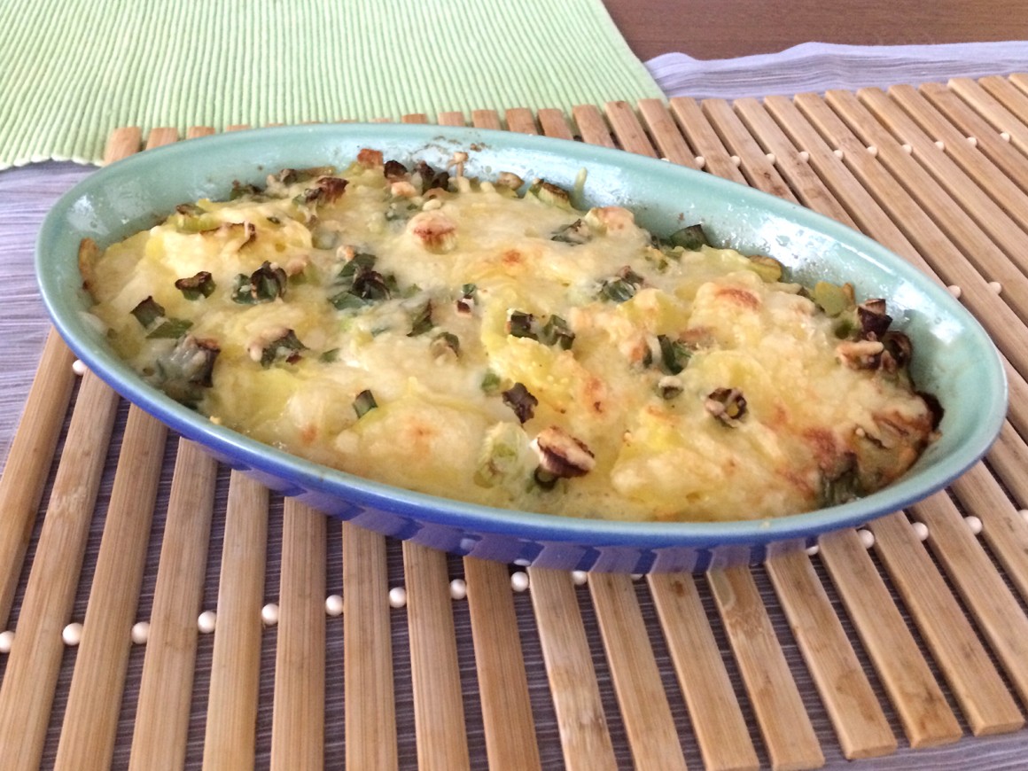Kartoffelgratin mit Milch