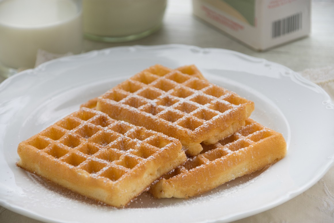 Einfache Sahnewaffeln - Rezept