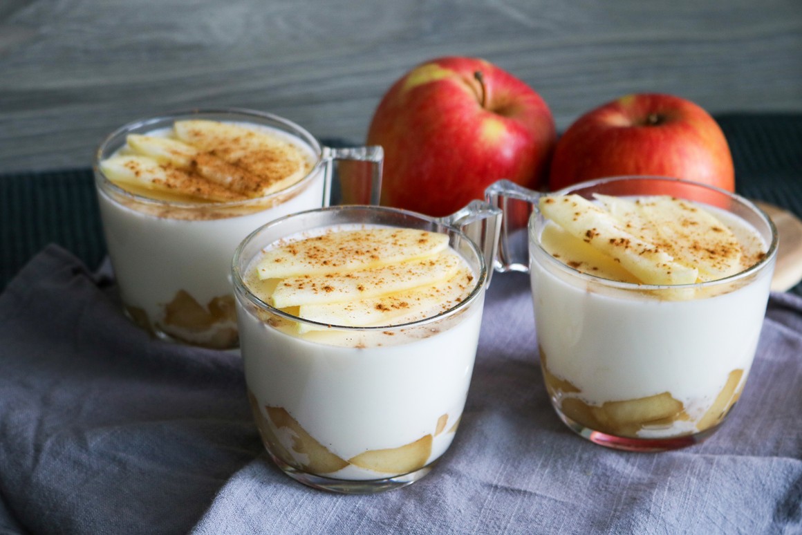 Apfel-Zimt-Panna Cotta