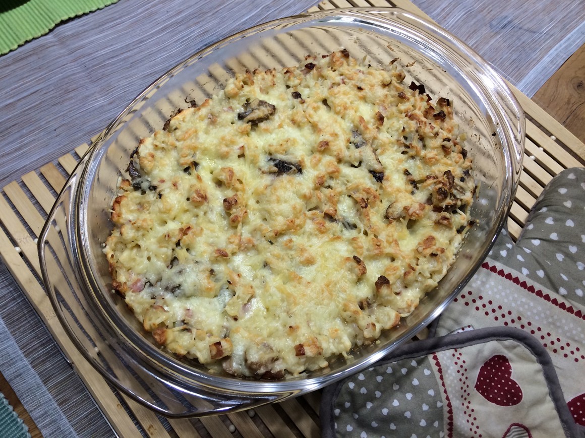 Käse-Spätzle-Auflauf